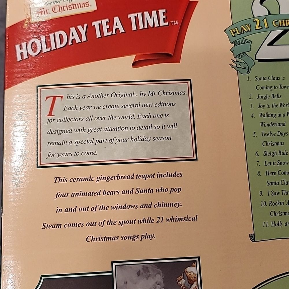 0370. Mr. Christmas ๐ Holiday Tea Time Musical ๐ผ21 Christmas Songs & Smoke! - Picture 13 of 15